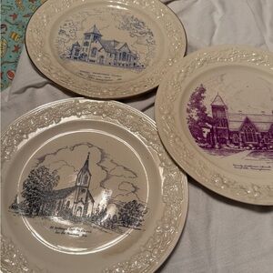 Homer Laughlin vintage church plates